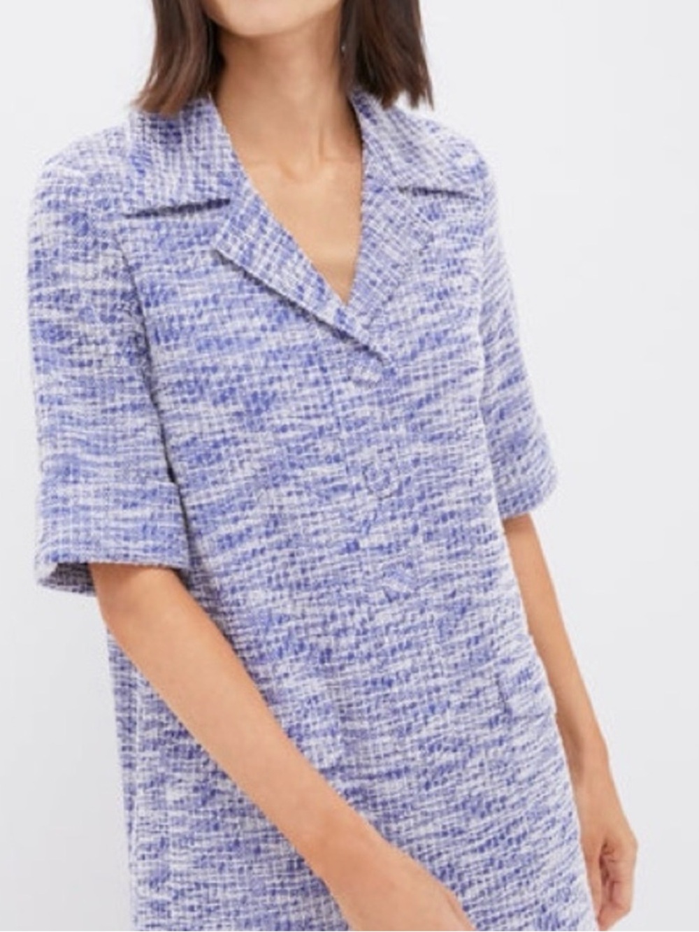 Pomander Place Claire Heather Tweed Mini Dress